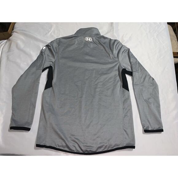 Under Armour Grey 1/4 Zip Pullover Sweatshirt Medium coldgear - Picture 3 of 3